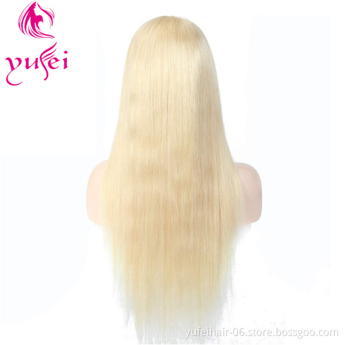 Wholesale Virgin Remy 613 blonde bob wigs,Platinum 13x4,13x6 613 Color Bob Cut Lace Front Wig 100% Human Hair